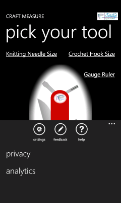 Craft Measure For Windows Phone 7