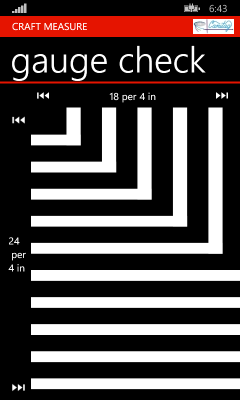Image showing the gauge reference page
