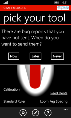 Image showing Craft Measure starting when bug reports are pending