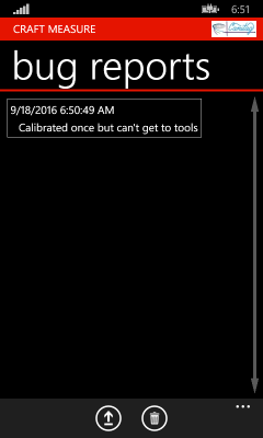 Image showing the page listing pending bug reports