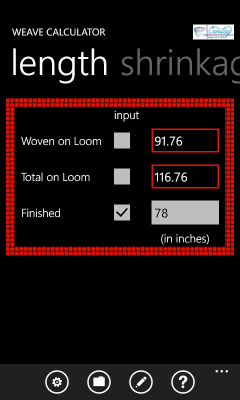 Image showing the project length pane