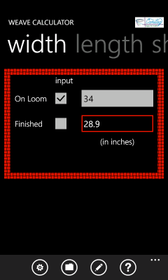 Image showing the project width pane