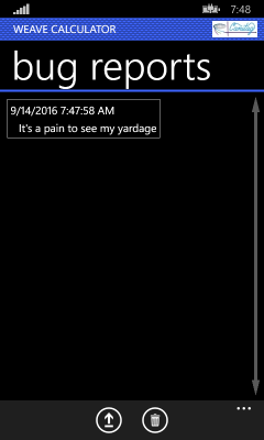 Image showing the page listing pending bug reports