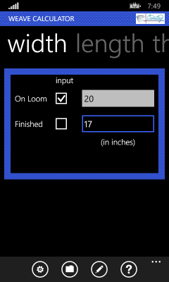Image showing the pane prompting for width data
